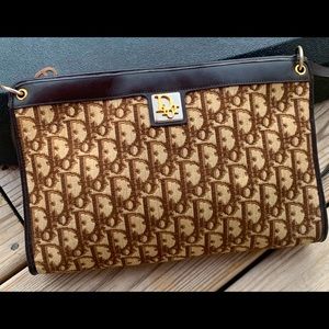 CHRISTIAN DIOR Vintage Monogram Shoulder Bag.